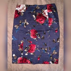 ModCloth Floral Pencil Skirt Size large